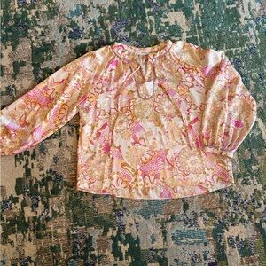 Pink Paisley Printed Top